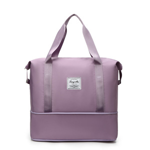 LangMu Sports Tote Bag 56-75L Waterproof Large Capacity Travel Gym Yoga Bag Solid Color Polyester Spring 2024 - Product Image 2