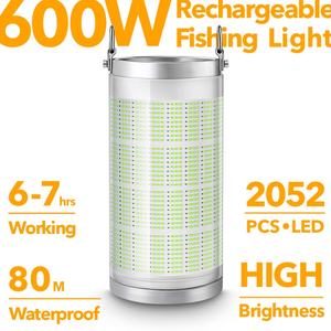 Lampada da Pesca Subacquea a LED Ricaricabile Verde Blu Bianco Ciano Impermeabile per Pesca in Mare - Product Image 3