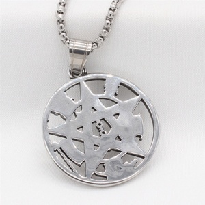 Collier pendentif pentagramme solomonic porte-bonheur en acier inoxydable original, étanche et anti-ternissement, pour femmes et hommes - Product Image 5