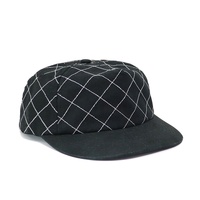 Gorras Personalizadas de Perfil Bajo con 5 Paneles Bordados a Rayas, Logotipo Personalizado, Visera Ligeramente Curvada, Gorras Vintage con Cierre a Presión para Hombre, Fabricante
