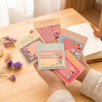 Ventes directes d'usine Portable dessin animé créatif bloc-notes autocollant longue durée ensemble de notes autocollantes pour l'école