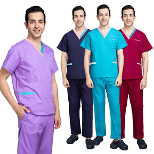 Telas de gama alta suave antiarrugas Hospital uniforme médico enfermera ropa uniformes quirúrgicos Jogger médico Scrub al por mayor - Product Image 1