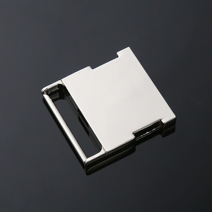 Hebilla deslizante de aleación de metal ajustable para bolsos, mochilas, arneses para mascotas, accesorios duraderos para bolsos plateados y negros Q178 - Product Image 2