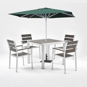 Coets, mesa y silla de restaurante de jardín al aire libre de aluminio <span class=keywords><strong>con</strong></span> sombrilla y sombrilla para mesa de restaurante al aire libre - Product Image 1