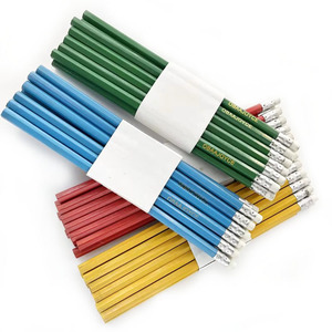 Crayon de charpentier en gros à prix abordable, stylo à croquis, logo personnalisé, bois rouge, mine HB, crayon standard pour le marché ghanéen - Product Image 2