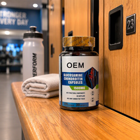 Capsules de Glucosamine et Chondroïtine OEM ODM Marque Privée, Complément Alimentaire, 120 Capsules par Flacon, Emballage Personnalisé Disponible