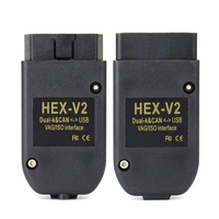HEX V2 VAG V25.3 V24.7 VCDS 5053 AT162 + FT232 para Volkswagen Audi y más