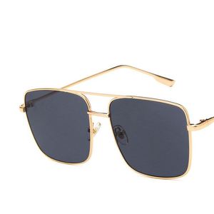 2020 nueva plaza marco vintage gafas de sol de las mujeres de gran tamaño gafas de sol para hombres mujer tonos oro UV400 gafas 2020 gafas de sol - Product Image 4