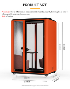 Cabine téléphonique insonorisée portable et amovible pour bureau à domicile - Product Image 2