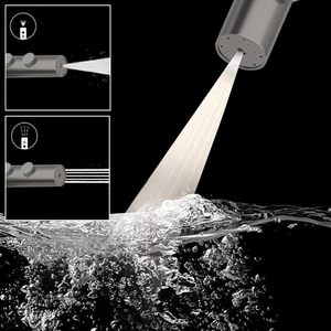 Ensemble de douche contemporain à double poignée, finition brossée, 4 fonctions, jet doux, noir mat, système de robinetterie de <span class=keywords><strong>spa</strong></span> effet pluie - Product Image 6