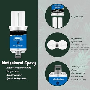 High Quality Ceramic Kintsugi <strong>Repair</strong> Kit with Gold <strong>Plastic</strong> Mastic <strong>Glue</strong> Epoxy for Construction and Woodworking