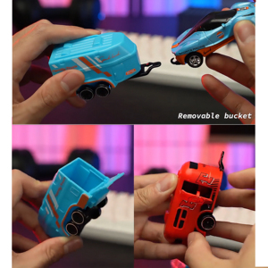 Nouveau pour modèle de voiture RC à l'échelle 1/64, mini boîtier en alliage rechargeable, télécommande 2,4 GHz avec application, chargeur réglable, télécommande - Product Image 4