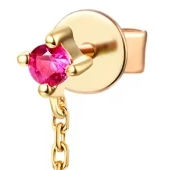 Nouveauté Boucles d'oreilles clous en or rose 18 carats Style classique tendance Perle d'eau douce de 7 mm Péridot Tourmaline Éblouissantes pour femmes - Product Image 3