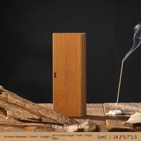 Bâtons d'encens en bois d'agar 10g/20g faits à la main, emballage de boîte en bambou haut de gamme, diffuseur d'arôme d'intérieur naturel pour la maison, saison d'automne
