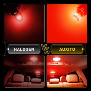 Ampoule LED AUXITO Bestseller T10 1900K Rouge 9V 14V, ampoule de phare LED 140lm, lot de 2 pour éclairage intérieur de voiture - Product Image 6