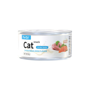 Paquete de 24 latas de aperitivos húmedos para gatos, comida enlatada con sabor a atún y maíz para gatos, tiras de carne de engorde, comida básica para gatos, perros, pescado - Product Image 5