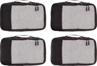 Ensemble de 4 cubes de rangement pour bagages, organisateur de voyage, marque privée, qualité de luxe personnalisée, faible MOQ