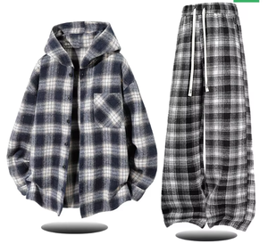 Completo da Uomo <span class=keywords><strong>NASA</strong></span> Plus Size Vintage con Cappuccio, Stampa Leopardata, in Nylon, <span class=keywords><strong>Maglia</strong></span> a Maniche Lunghe e Pantaloni Sportivi Casual, Set Due Pezzi per Autunno - Product Image 3