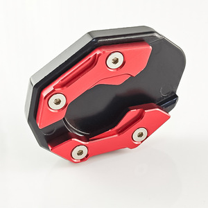 Qiangye Motorcycle Footrest Pad Aluminum Alloy Side Stand Black <b>Titanium</b> Red Gold Blue Silver M8818 - Product Image 3