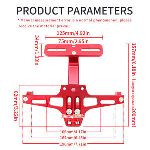 <span class=keywords><strong>Livraison</strong></span> <span class=keywords><strong>rapide</strong></span> pièces de rechange de <span class=keywords><strong>moto</strong></span> nouveau Design CNC en alliage d'aluminium réglable support de plaque d'immatriculation de <span class=keywords><strong>moto</strong></span> - Product Image 2