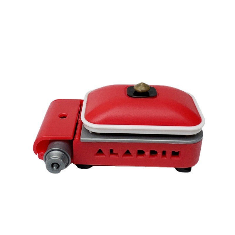 Estufa de gas roja cuadrada