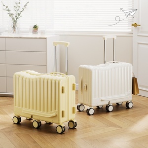 Nouvelle valise à roulettes ABS pour <span class=keywords><strong>enfants</strong></span>, bagage à main 20 pouces en polyester avec fermeture éclair et serrure à combinaison, sac de voyage universel pour <span class=keywords><strong>enfants</strong></span> - Product Image 1