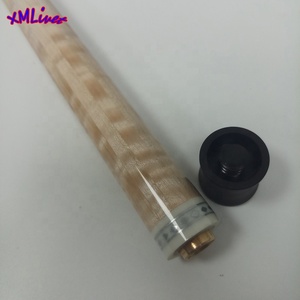 Xmlivet - Eje de Taco de Billar Estilo Coreano de 12 mm, 12 Piezas, Madera de Arce Laminada Tiger con Tubo de Carbono en el Interior + Anillo de Incrustación Metálica - Product Image 2