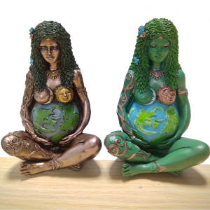 Statue d'art mère terre <span class=keywords><strong>Gaia</strong></span>, Figurine peinte mère terre <span class=keywords><strong>gaia</strong></span> statue - Product Image 2