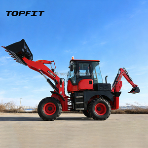 Retroexcavadora diésel 4x4 TOPFIT WZ15-10 al por mayor, capacidad de cazo de 0.6 m³, alta eficiencia, 1 año de garantía - Product Image 1