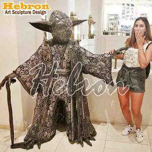 รูปปั้นหุ่นยนต์โลหะขนาดเท่าคนจริง 2 เมตร งานแฮนด์เมด งานฝีมือเหมือนจริง สำหรับตกแต่งภายนอกอาคาร รูปปั้นเดดพูล ตกแต่งแกลเลอรี - Product Image 6