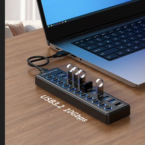 <span class=keywords><strong>Hub</strong></span> USB 10 ports Gen 3.2 10 Gbps actif avec alimentation - Product Image 4