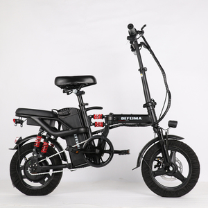 Chine Date Full Suspension Scooter Pliable 14 pouces 48v 400W Vélo Électrique Adultes Super Léger <span class=keywords><strong>Petit</strong></span> Vélo <span class=keywords><strong>Pliant</strong></span> Électrique - Product Image 4