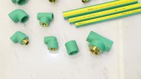 Accessoires de plomberie PPR haute pression : coudes, tés, raccords, manchons, multi-spécifications pour installations d'eau froide et chaude domestiques