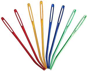 <span class=keywords><strong>Aiguille</strong></span> géante de brocart courbée 8PCS <span class=keywords><strong>Aiguille</strong></span> de fil émoussé à gros yeux <span class=keywords><strong>Aiguille</strong></span> de réparation à <span class=keywords><strong>tricoter</strong></span> - Product Image 4