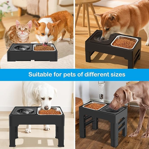 Comederos Elevados de Lujo Personalizados con Logotipo, de Acero Inoxidable 304, con Soporte para Comedero y Bebedero para Mascotas, Antiderrames y de Alimentación Lenta - Product Image 4