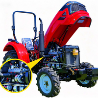 Pasokan Pabrik Katup Hidrolik Cepat 70HP Traktor Roda Pertanian untuk Kebun Sayuran, Perkebunan, dan Pekerjaan Budidaya di Pegunungan