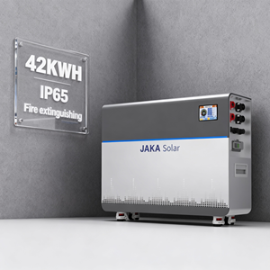 แบตเตอรี่โซลาร์เซลล์ JAKA สำหรับภายนอกอาคาร IP65 ความจุ 42 กิโลวัตต์ชั่วโมง แบบโซลิดสเตท 51.2 โวลต์ 820 แอมป์ชั่วโมง พร้อมระบบดับเพลิง ใช้เซลล์แบบ Blade สำหรับอุตสาหกรรมและบ้านพักอาศัย - Product Image 1