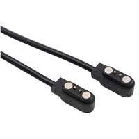 Cable de Carga Magnético Divisor de 2 Pines USB a 2x2 Pines Negro o Blanco 60cm para Smartwatches Cargador Magnético Dual para Reloj Inteligente