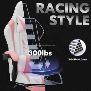 Silla de juego rosa más barata de <span class=keywords><strong>Chaho</strong></span>, <span class=keywords><strong>sillas</strong></span> de ordenador de juego Led, luz Rgb, silla de juego para Gamer con reposapiés y masaje - Product Image 6