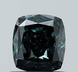 IGI Certified 1.11ct Fancy Vivid Blue <b>Cushion</b> Cut Diamond-VS1 Excellent/Ideal Breathtaking 1.11ct Blue <b>Cushion</b> Lab Grown Diamond - Product Image 1
