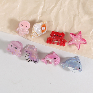 Mini <span class=keywords><strong>pince</strong></span> à <span class=keywords><strong>cheveux</strong></span> en acétate, motifs étoile de mer, homard, pieuvre, conque, baleine, dauphin, hippocampe, <span class=keywords><strong>crabe</strong></span>, accessoires pour <span class=keywords><strong>cheveux</strong></span> - Product Image 3