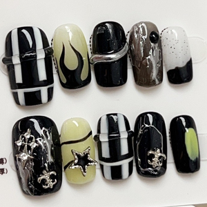 Venta al por mayor <span class=keywords><strong>de</strong></span> pegatinas <span class=keywords><strong>de</strong></span> <span class=keywords><strong>uñas</strong></span> artísticas hechas a mano con diseño <span class=keywords><strong>de</strong></span> osito dulce y lindo, transparentes, cortas y <span class=keywords><strong>de</strong></span> uso temporal. - Product Image 6