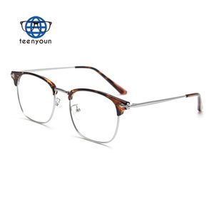 Teenyoun Half Frame Flat Mirror Frame Eyewear Holder <strong>Face</strong> Rimless Optical Gold <strong>Beautiful</strong> Glasses Frames Wholesale - Product Image 3
