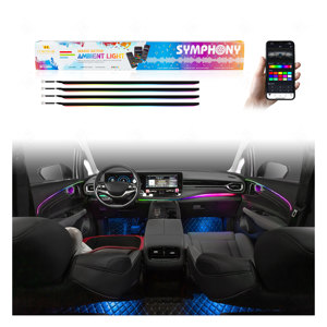 CARDI K4S Tira de Luces Ambientales para Auto de 14 Colores Universales Premium, Fácil Instalación, 12V, para Interior de <span class=keywords><strong>Audi</strong></span> <span class=keywords><strong>A4</strong></span> <span class=keywords><strong>B8</strong></span> - Product Image 1