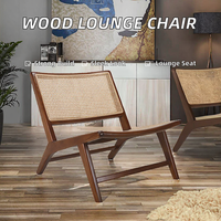 Fauteuil de détente moderne en bois massif durable pour chambre et salon, mobilier de maison