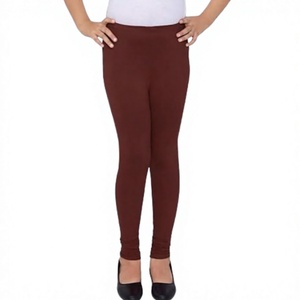 OEM Supplier Wholesale Womens 100 Cotton Yoga Leggings Breathable Knitted Eco Friendly Activewear Bulk Export - Product Image 1