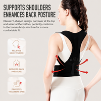 Correcteur de posture dorsal, soutien complet du dos, réglable, unisexe, pour soulager les douleurs dorsales, OEM