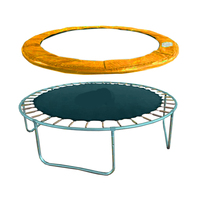 Almohadilla de cubierta de resorte de PVC azul de 6 pies, características de seguridad duradera con resistente al agua para uso doméstico, almohadilla de marco de trampolín suave y plegable