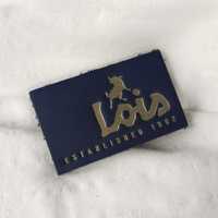 Étiquette en cuir véritable découpée à chaud de luxe personnalisée étiquette en cuir véritable fer sur des écussons d'étiquette en cuir pour des vêtements de jeans de denim