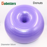 Ballon de yoga et de fitness gonflable anti-explosion en PVC épaissi, diamètre 50 cm, pour la maison, la salle de sport et l'entraînement du tronc